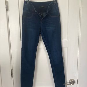 Denim high wasted skinny jeans